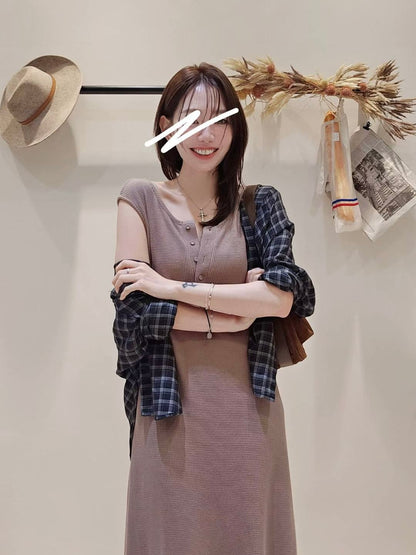 MS51004 Waffle trim daily dress