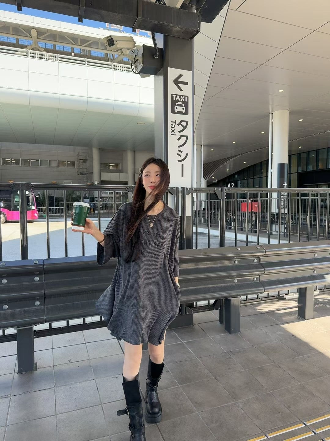 MS51073 Corduroy knit one piece