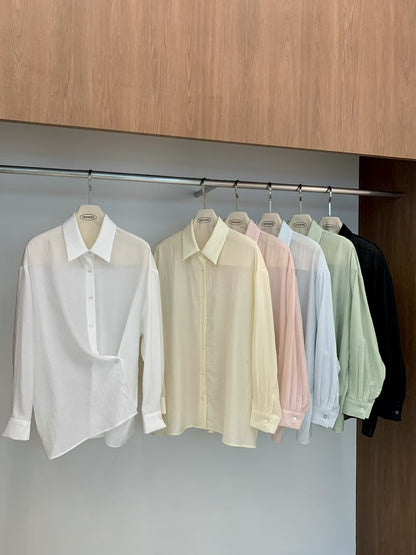 MS60441 Air veil sheer shirt