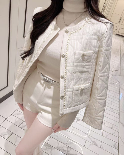 MS51204 Jennie tweed white outer