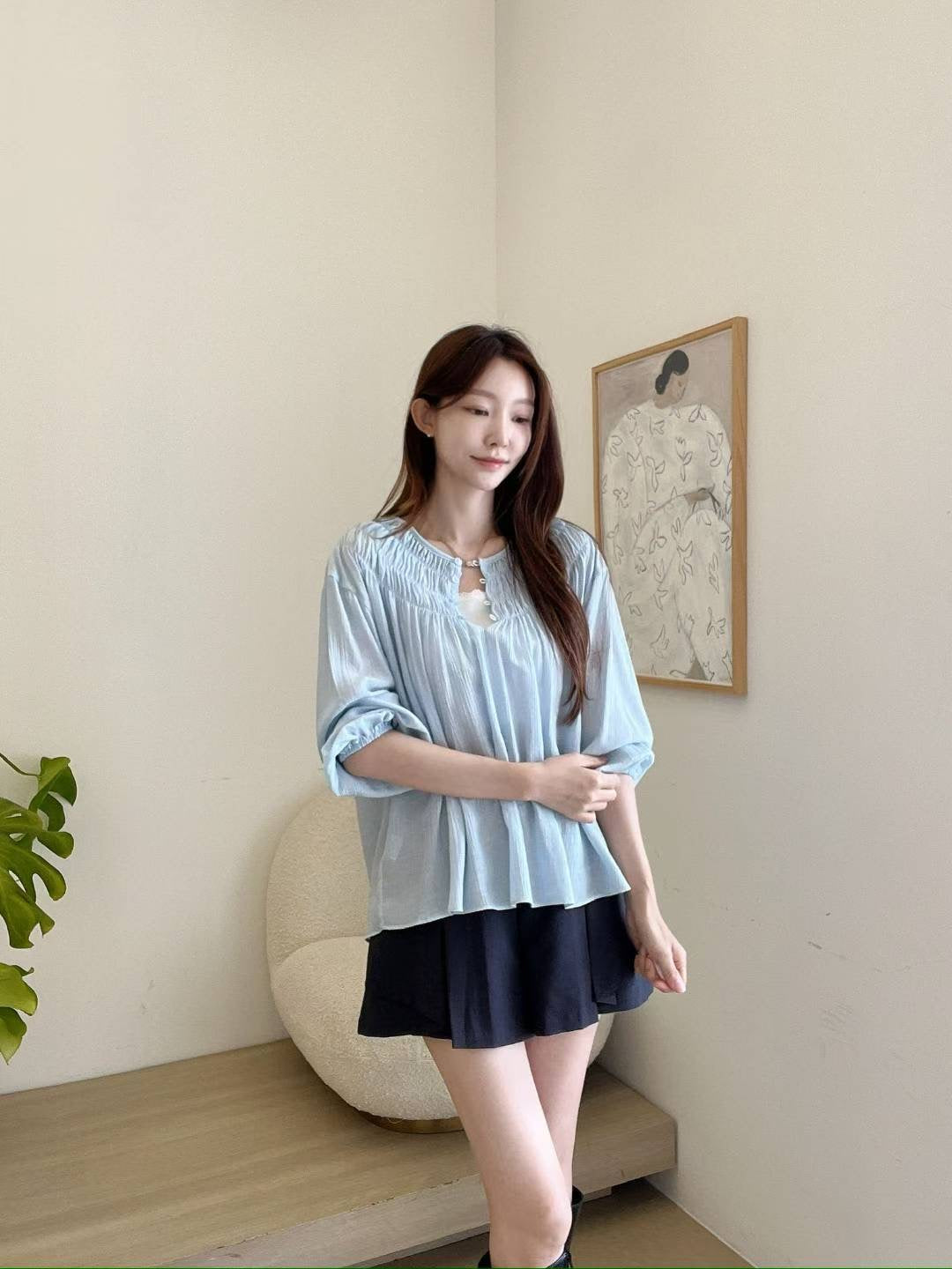 MS51021 Himiya loose blouse