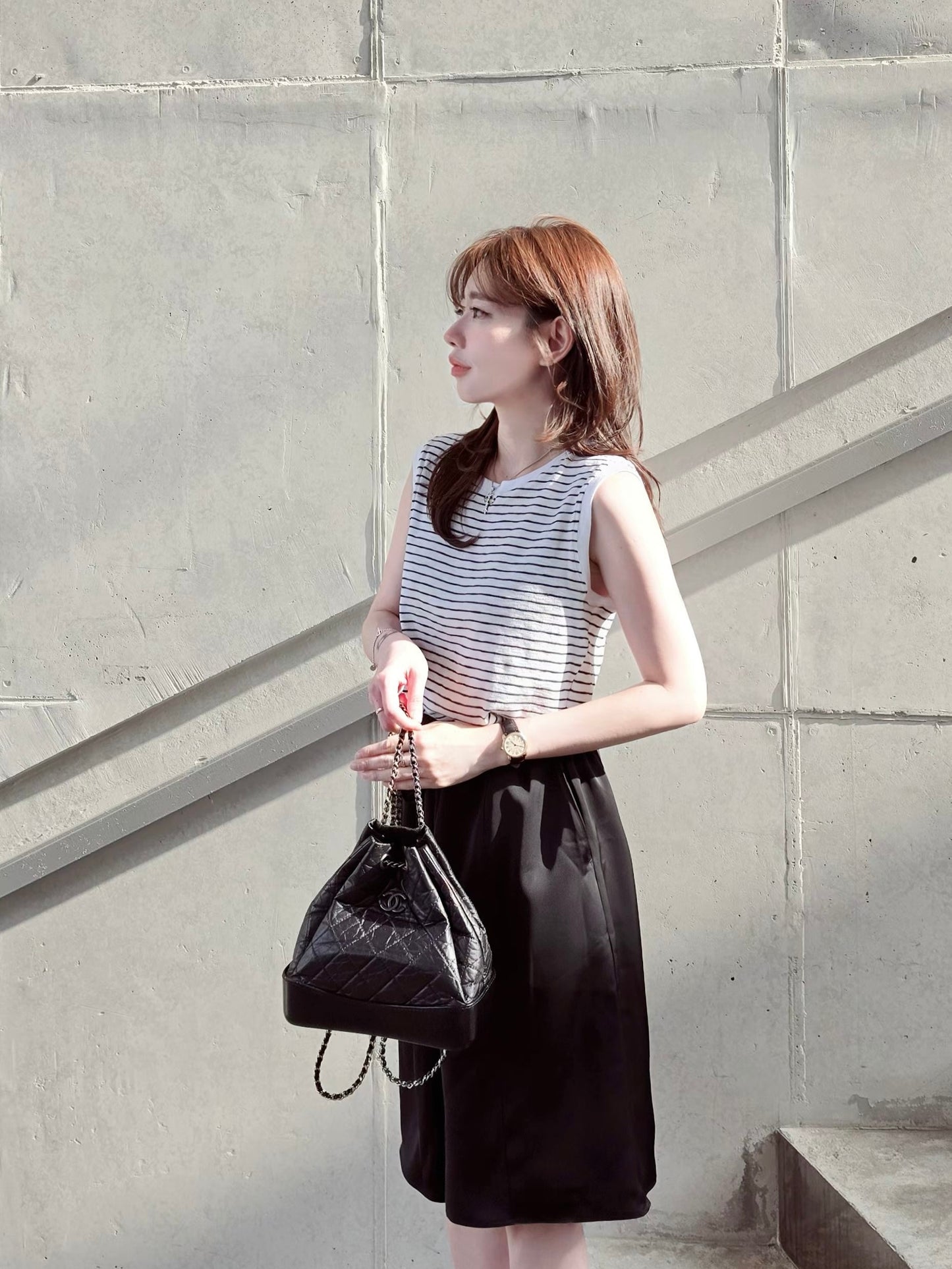 MS60604 Daily stripes tank top