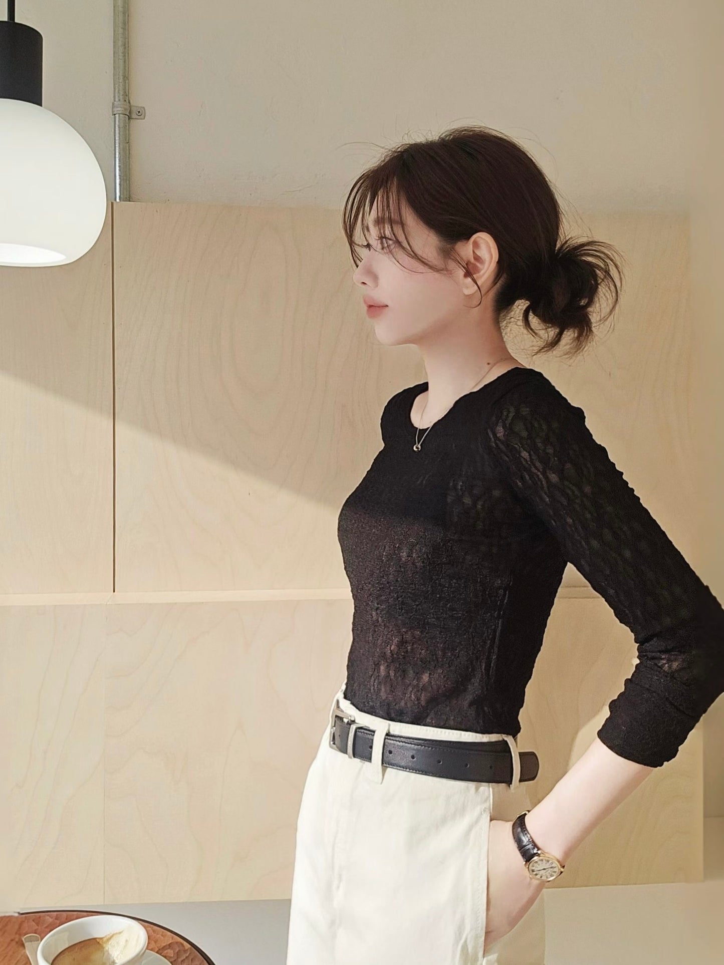 MS60324 Spring lace top