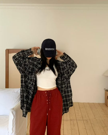 MS51108 Vintage tie joggers pants