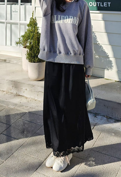 MS60322 Soft satin skirt