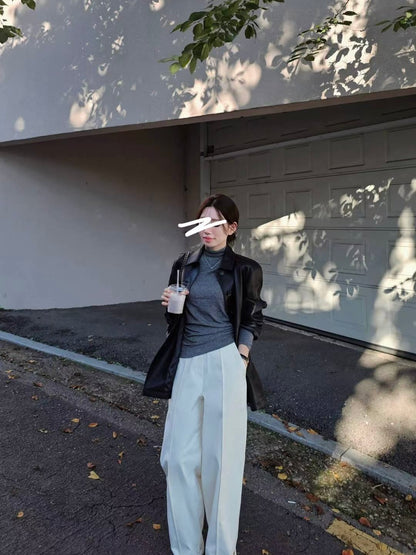 MS51077 Trendy suit trousers