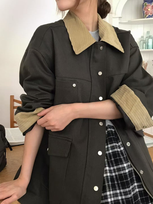 MS50957 Autumn dual colors mix jacket