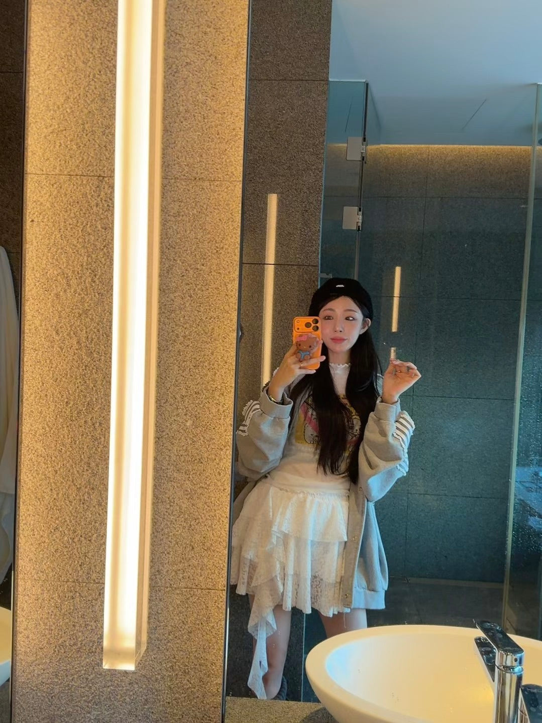 MS51130 Girlish lace skirt