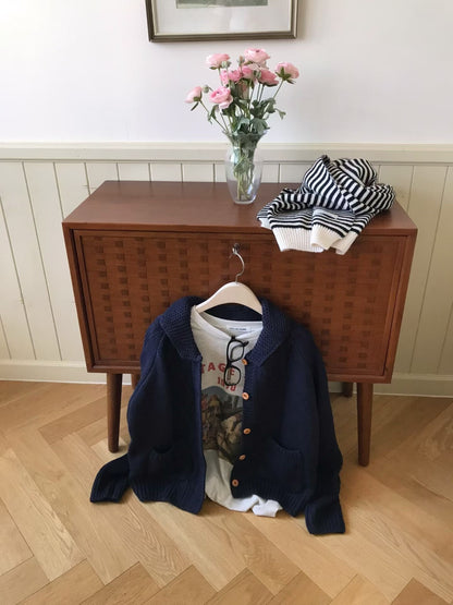 MS51140 Waffle knit cardigan