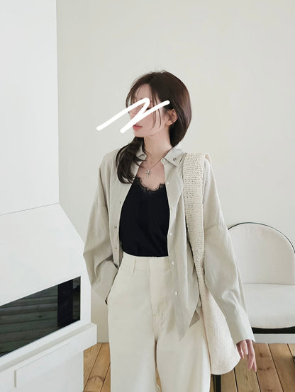 MS60218 Mono color blouse