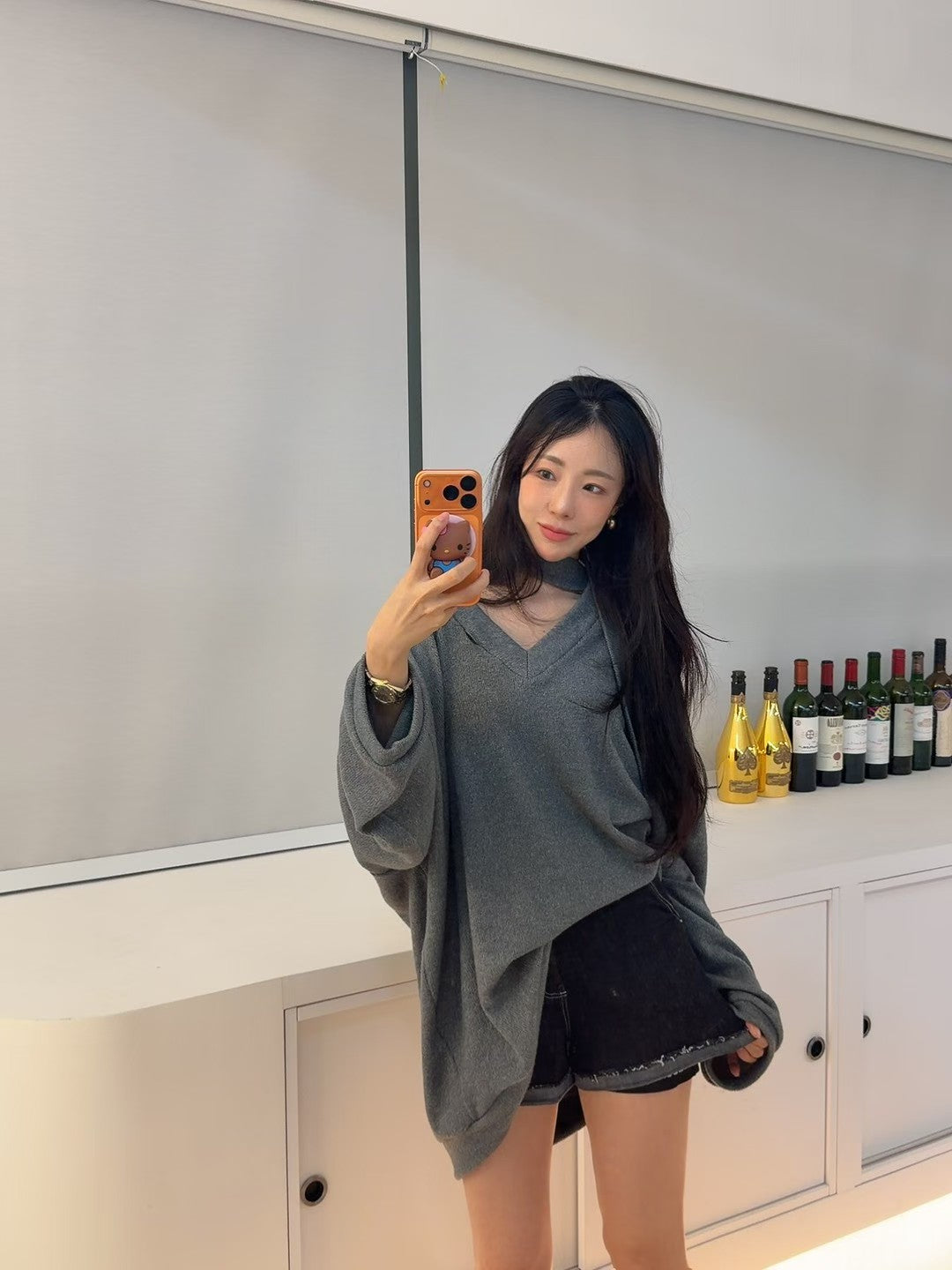 MS51216 Scarf knit top