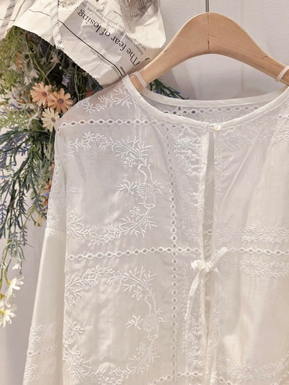 MS60637 Premium embroidery lace cardigan