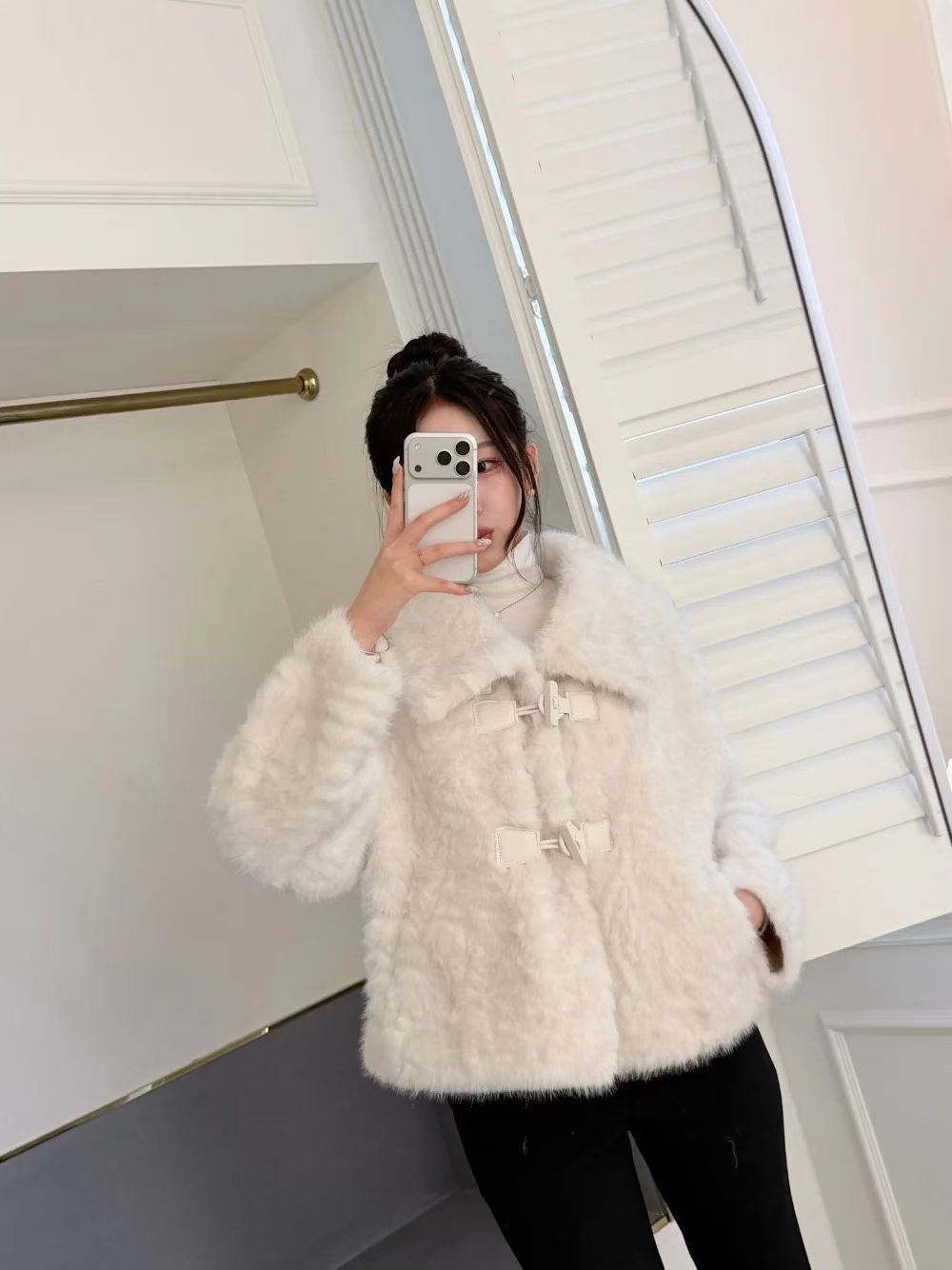 MS51252 Curly fur jacket