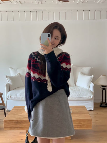 MS51082 Embroidery sweater