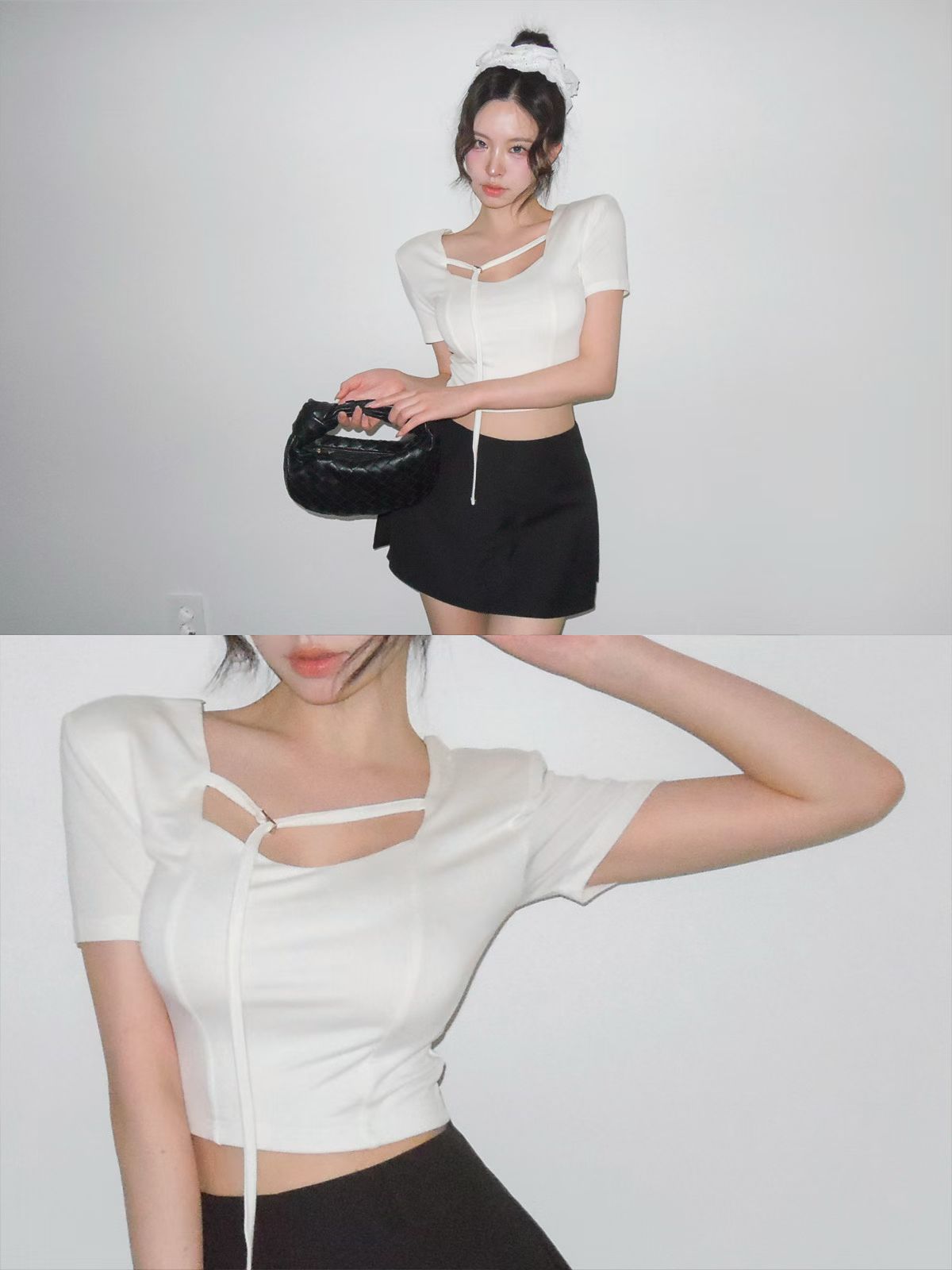 MS60531 Tied crop top