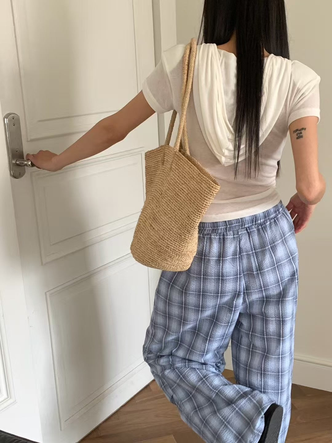 MS60708 Wayne tie hoodie top