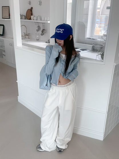 MS60413 Lace layer drawstring pants