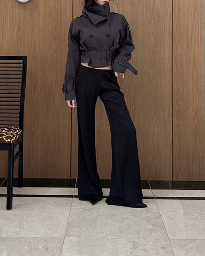 MS60927 Cropped trench coat