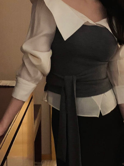 MS60236 Soft tie layered top