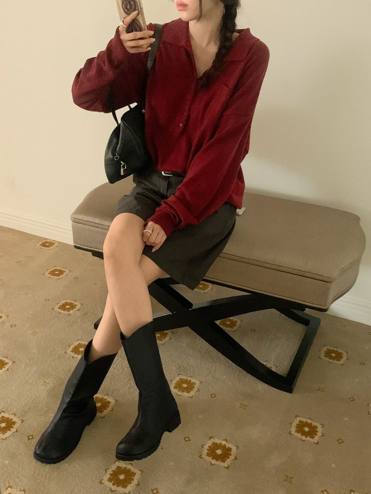 MS60923 Caren lazy autumn top