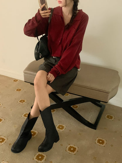 MS60923 Caren lazy autumn top