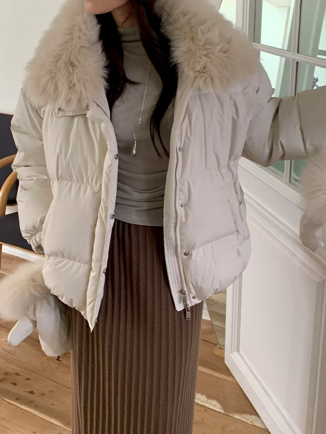 MS51228 Premium luxe fur duck down outer