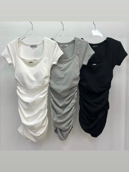 MS51008 Logo fitted dress