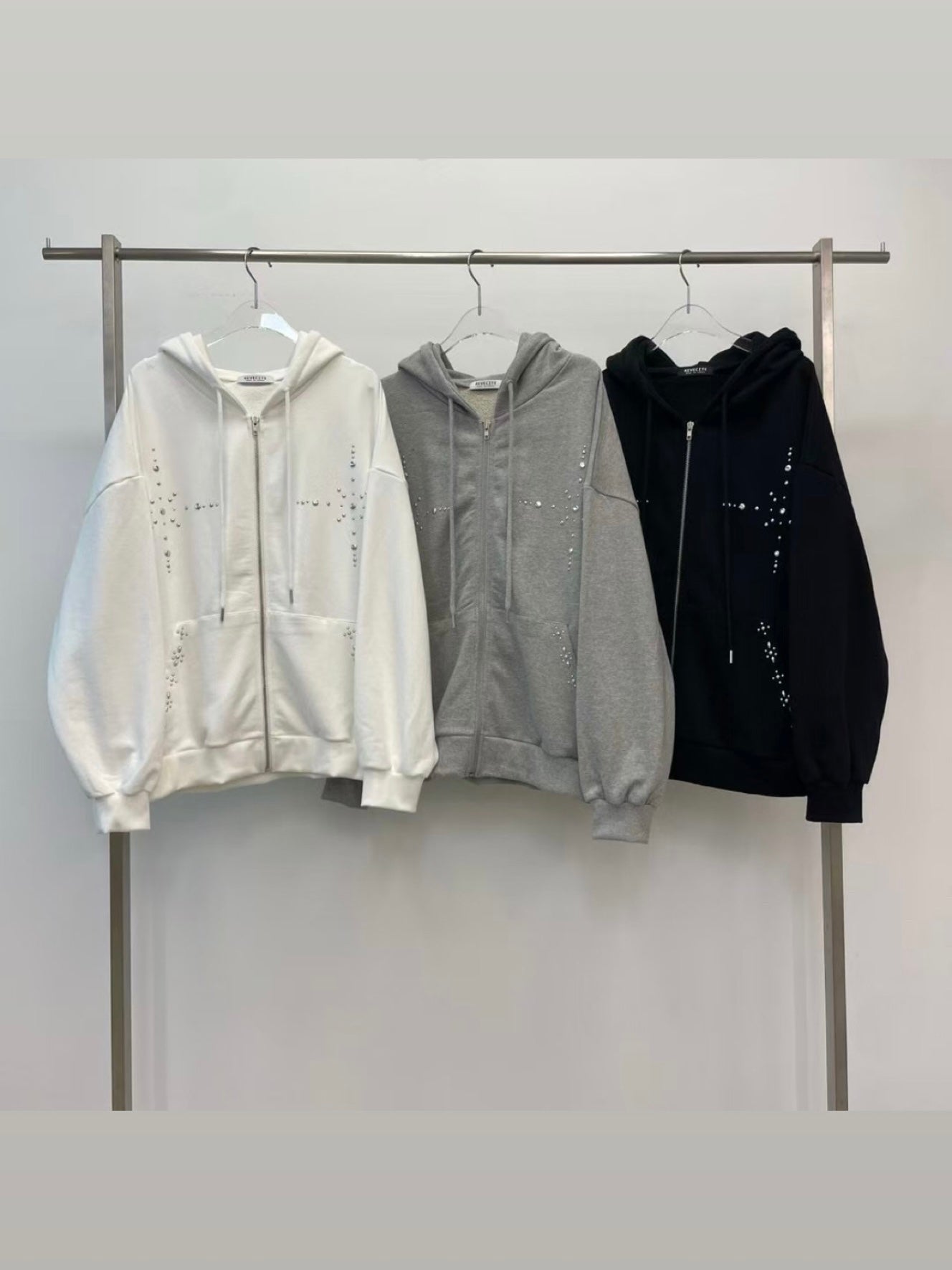 MS50930 Chrome boyfriend hoodie outer