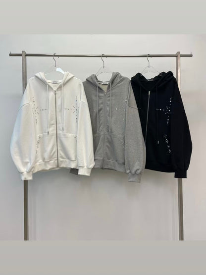MS50930 Chrome boyfriend hoodie outer