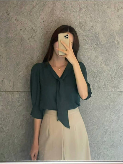 MS50860 Soft touch chiffon blouse