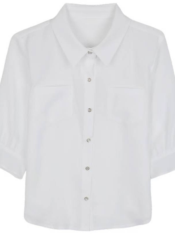 MS50861 Collar pockets blouse