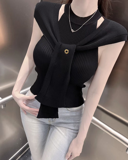 MS50808 Amelie cape style  knit