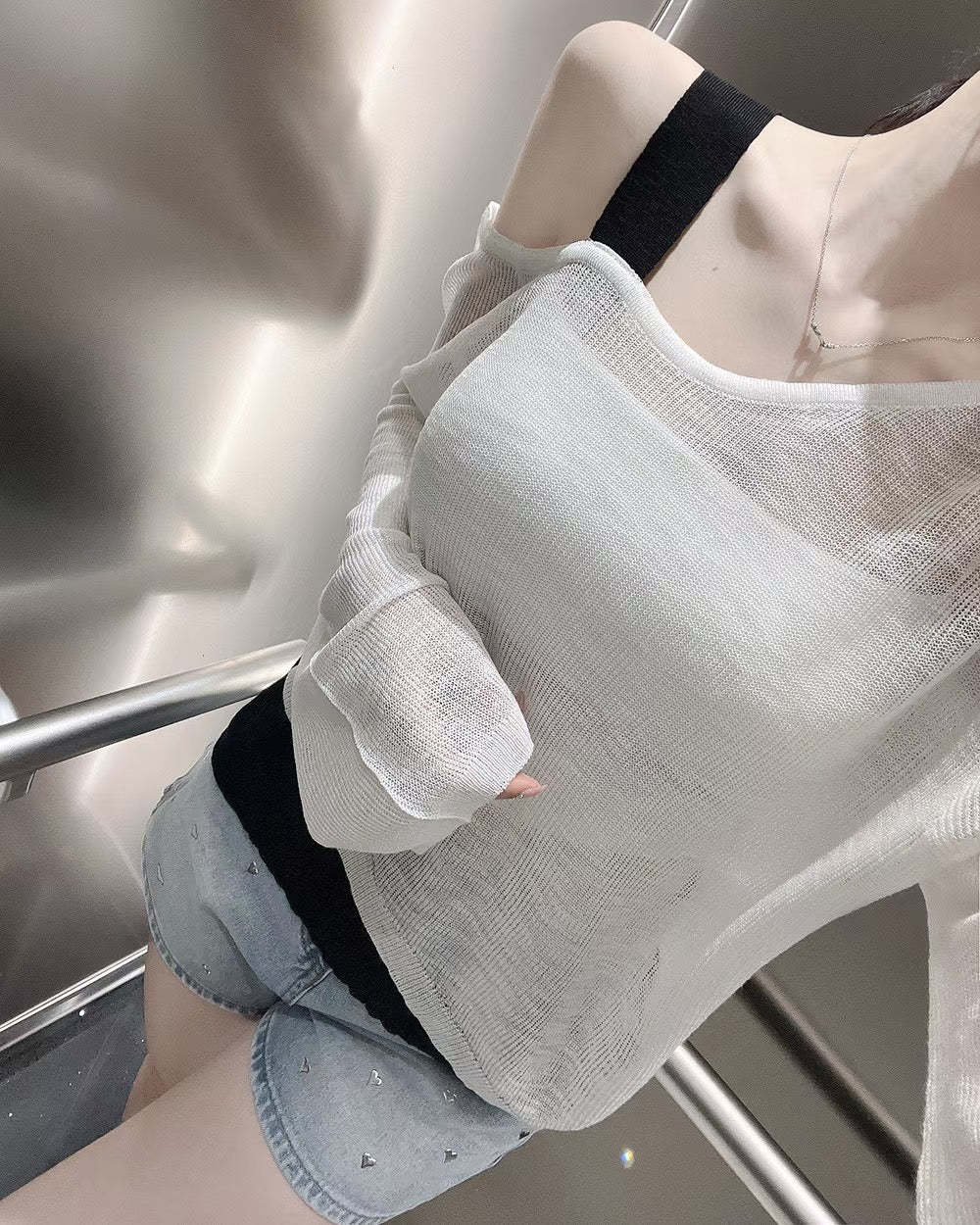 MS50807 Serene off shoulder knit