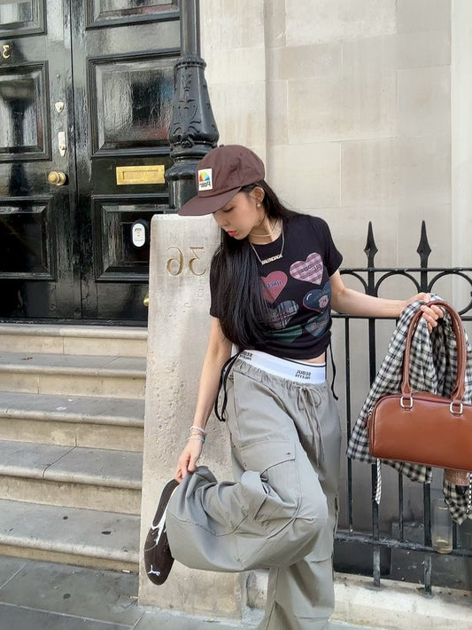 MS50818 Banding sporty trousers