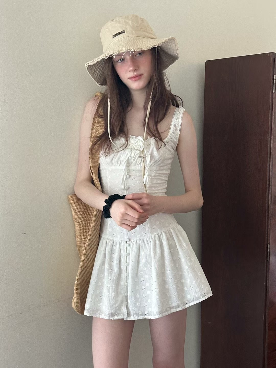 MS50830 France ribbon lace dress
