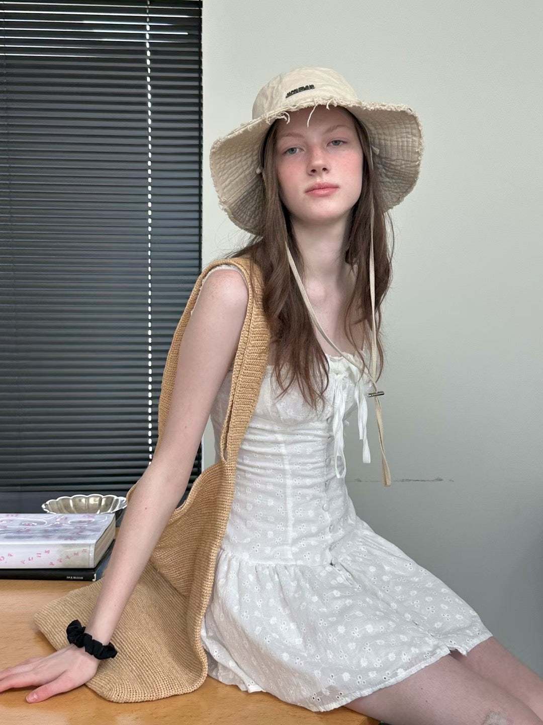 MS50830 France ribbon lace dress
