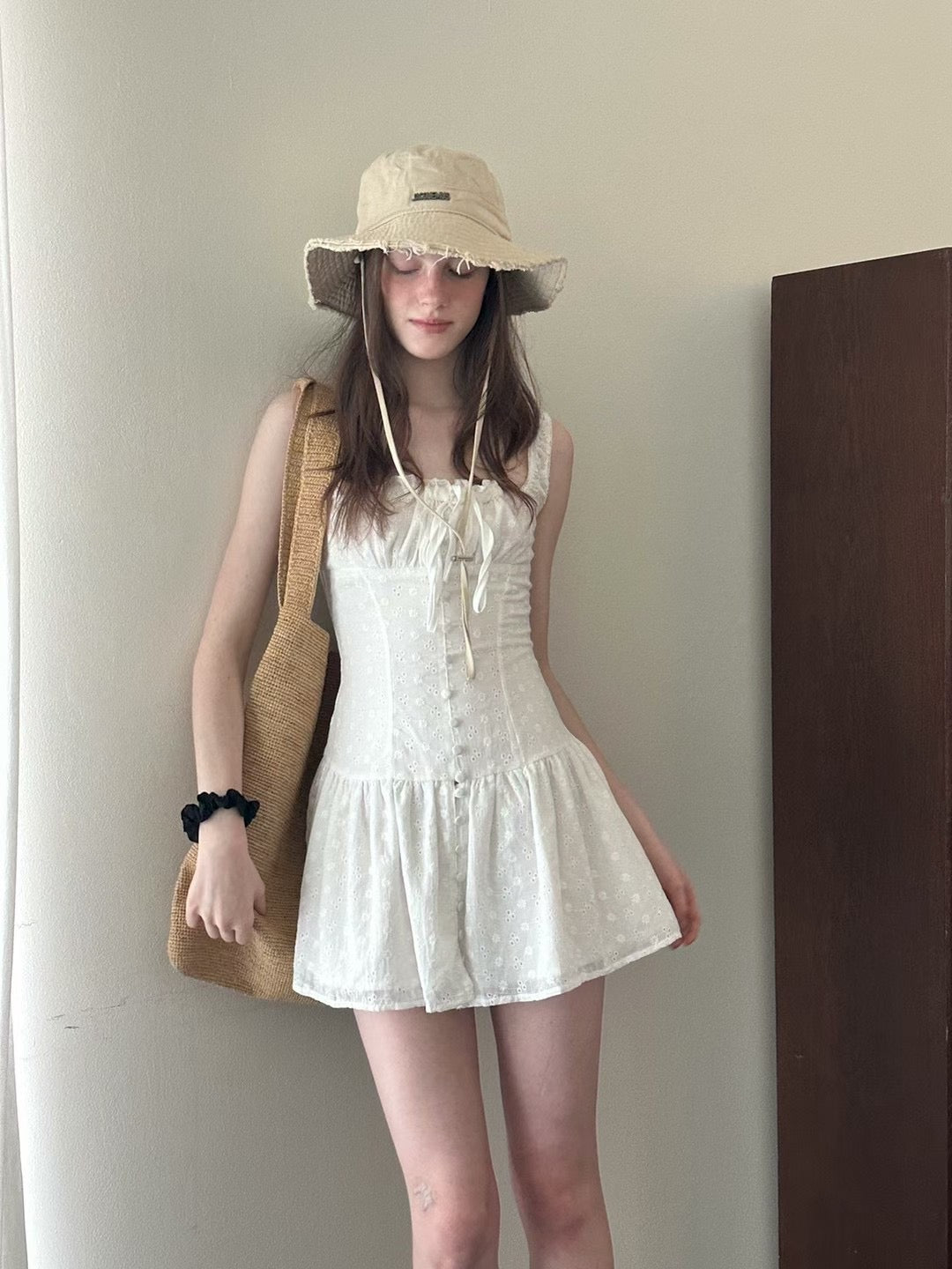 MS50830 France ribbon lace dress