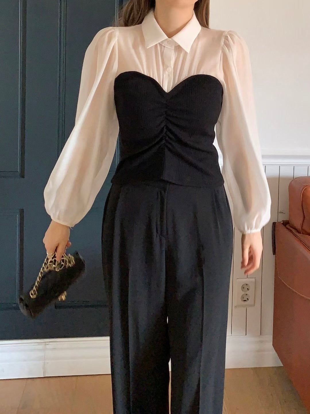 MS50828 Fancy mix bustier top