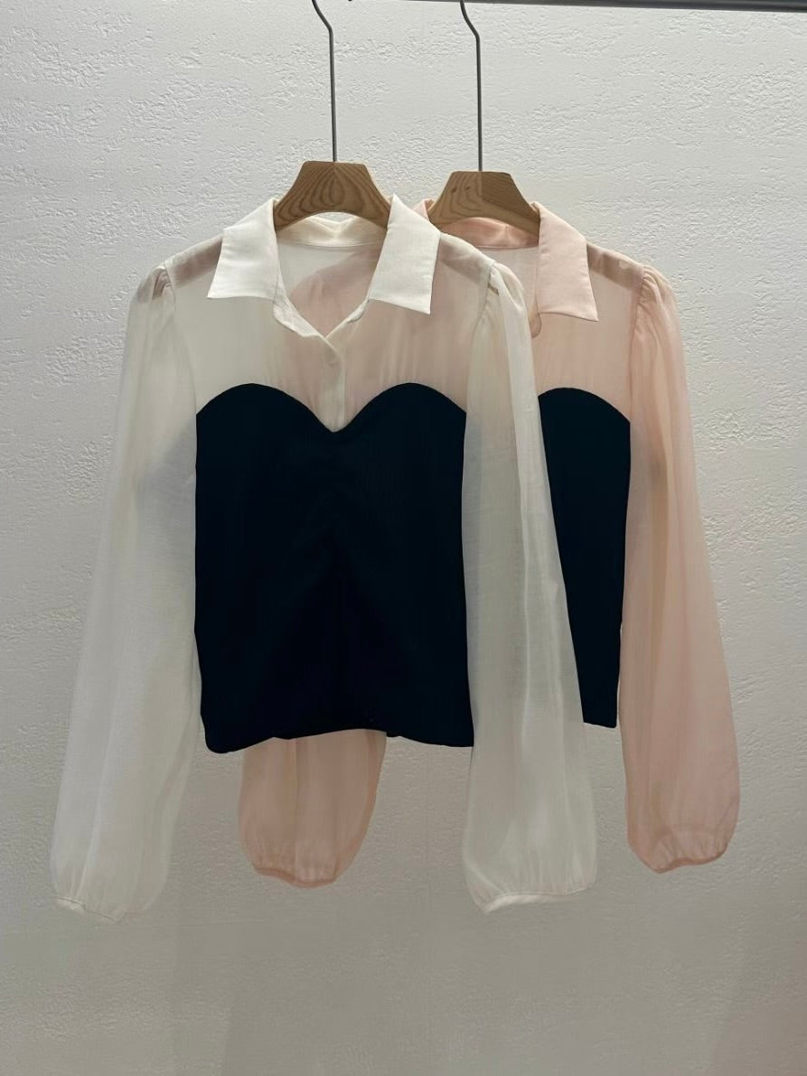 MS50828 Fancy mix bustier top