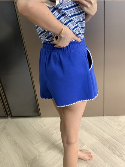 MS50822 Drawstring high waist shorts