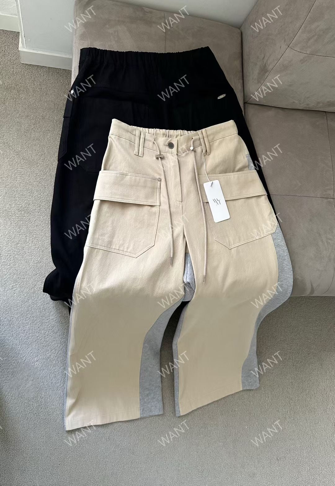 MS50845 Street style drawstring trousers