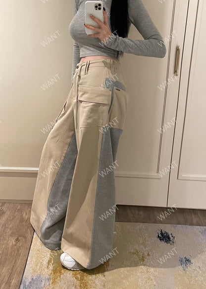 MS50845 Street style drawstring trousers