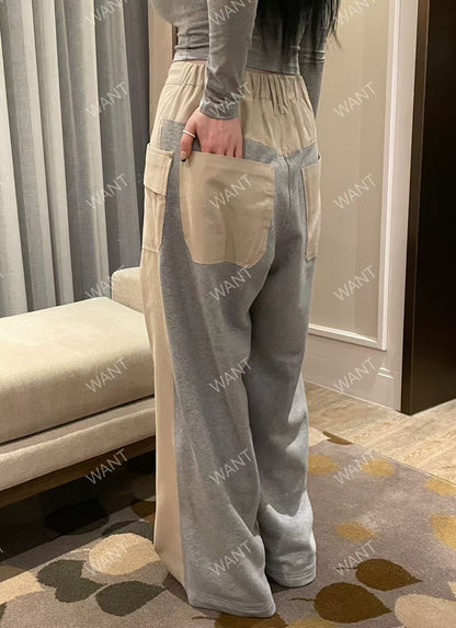 MS50845 Street style drawstring trousers