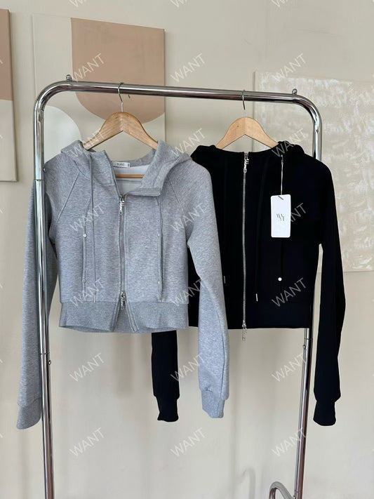 MS50851 Emilie crop hoodie