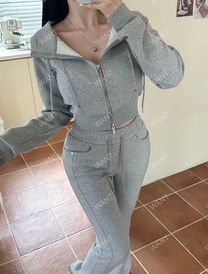 MS50851 Emilie crop hoodie