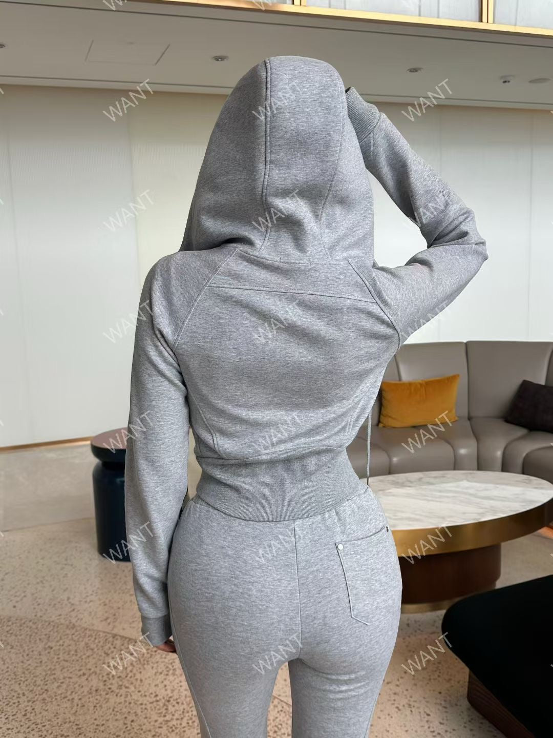 MS50851 Emilie crop hoodie