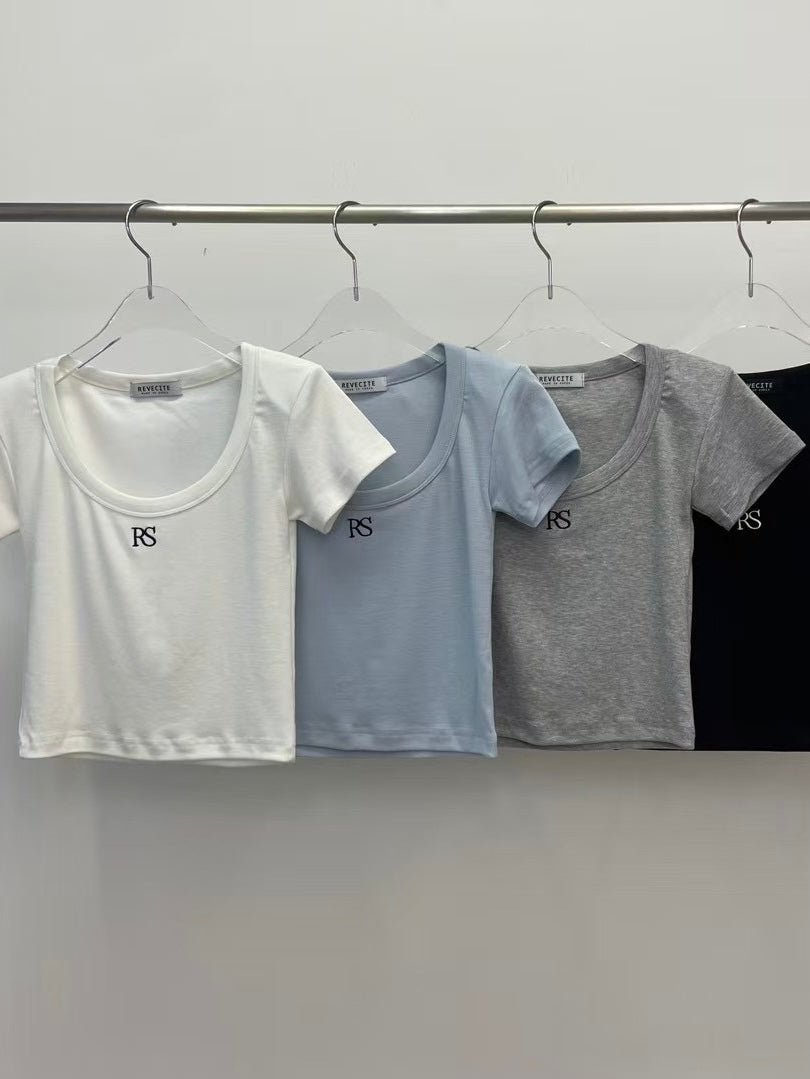 MS50853 Basic U neck top
