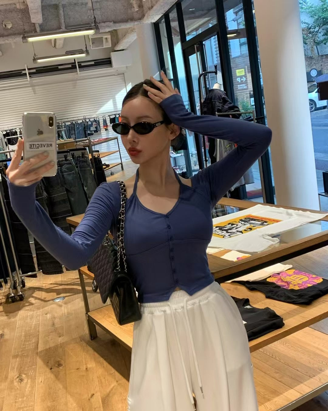 MS50856 Quinnie halter long sleeve