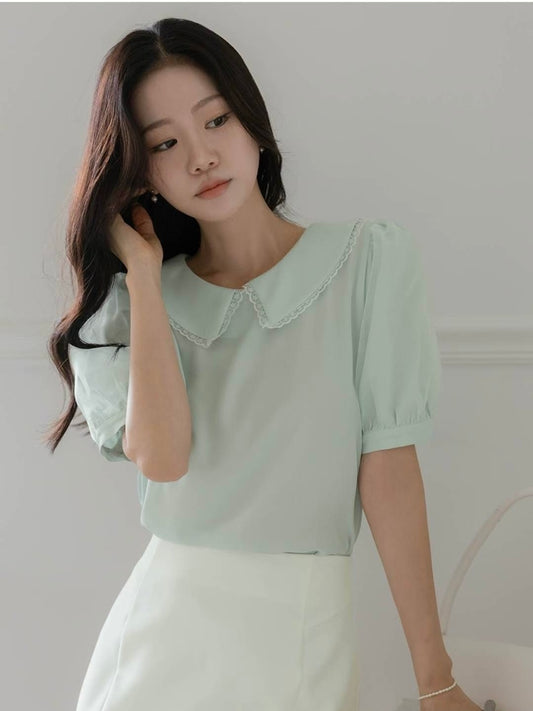 MS50862 Cloudy lace blouse
