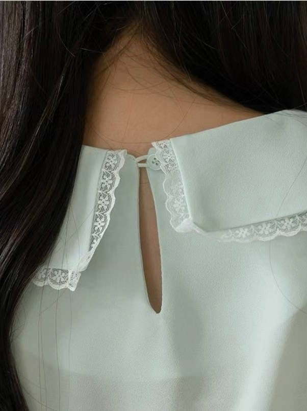 MS50862 Cloudy lace blouse